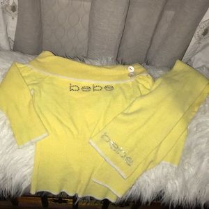 off the shoulder sweater and matching scarf